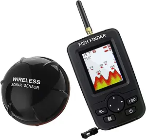 Fishing Depth Finder - Wireless Sonar Fishing Alert Fish Finder Underwater Echo Sounder Fishing Detector Portable Fish Finder