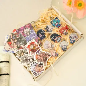 GACHIACUTA Acrylic Keychain Set | Keychain Set (9 pieces) | An Essential Valentine's Day Gift | Exclusive Collection, First Edition