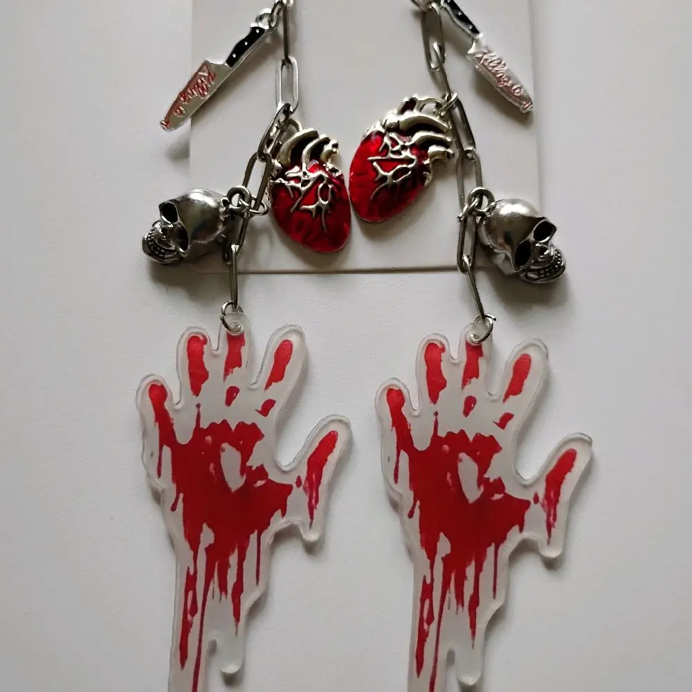 Horror Thriller Themed Book Reader Earrings