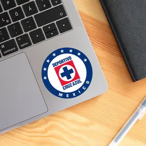 CruzAzul Vinyl Sticker, Perfect for Laptop, MacBook, Water Bottle, Ideal Gift for Football Fans & Loyal Supporters