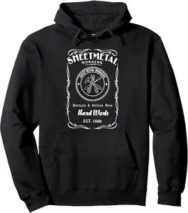 Metal Worker Hoodies for Men - Sheet Metal Worker Gifts Pullover Hoodie