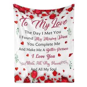 Gifts for Her Wife Girlfriend To My Love Blanket Anniversary Wedding Gift for Women Mothers Day Valentines Day Birthday Gift for Her Romantic I Love You Gift for Couple Wife Blanket 50"x60"