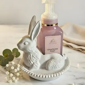 Cute Bunny Rabbit Soap Dispenser Holder