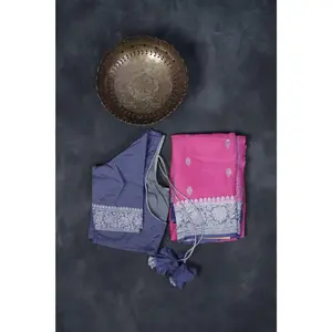 Exquisite Khaddi Georgette Sarees: Allover Silver Weaving