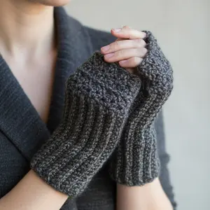 Fingerless gloves extra long