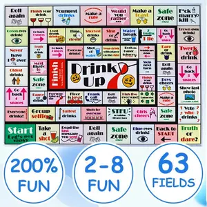 Monopoly Board Game Mat, Fun Drinking Party Game Pad, Humorous Single Player Chessboard, Ideal for Social Gatherings