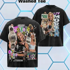 WWE 2026 - Liv Morgan - The Judgment Day WWE RAW Premium Wrestling Washed 100% Cotton T-Shirt - Hoodie, WWE Fans Shirt, WWE Event Outfit, WWE Merch, Summer Outfits, Gift For Him Her HUX