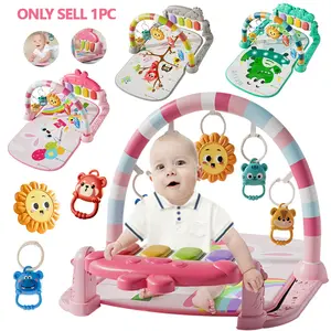 Baby Play Mat with Music Piano Keyboard, Interactive Baby Activity Gym Mat, Educational Creative Gift for Birthday, Tummy Time Mat, Nursery Development Mat, Infant Play Gym