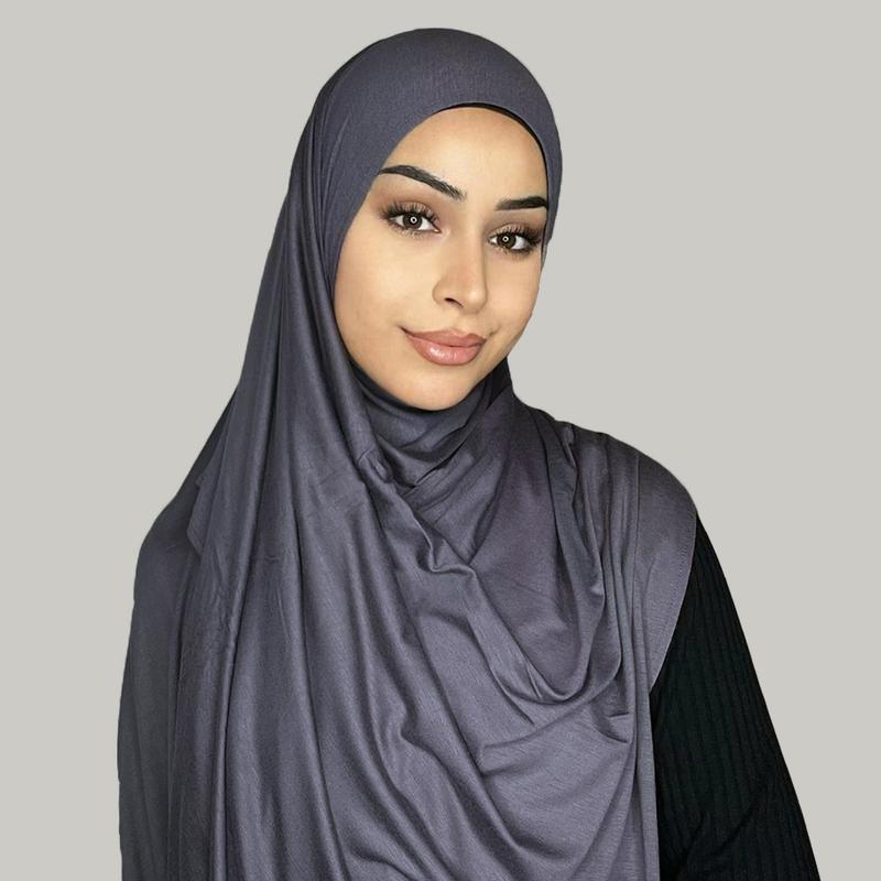 RIMAIRE Muslim Cottom Hijabs for Girls Ramadan Premium Jersey Hijab Ladies Strech Turban Breathable Headscarf Shawl Wrap Women Fit Clothing Casual tiktok