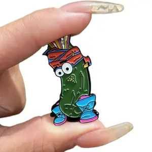 Miami Pika "Chamo" the Pickle Pin - Enamel Pin with Colorful Design and Character Features