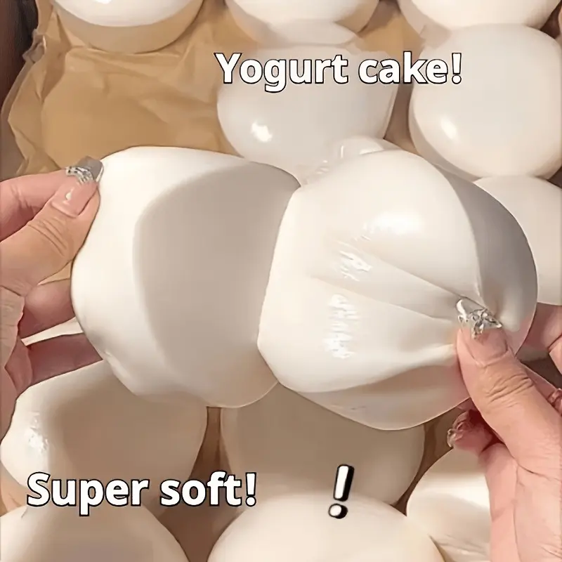 Slow-rebound yogurt cake lollipop shaped squishy toys, soft and stress-relieving, soothing to the senses, suitable for children's relaxation, Christmas, Halloween, birthday gifts, office leisure, desktop decorations, and cat and dog toys.