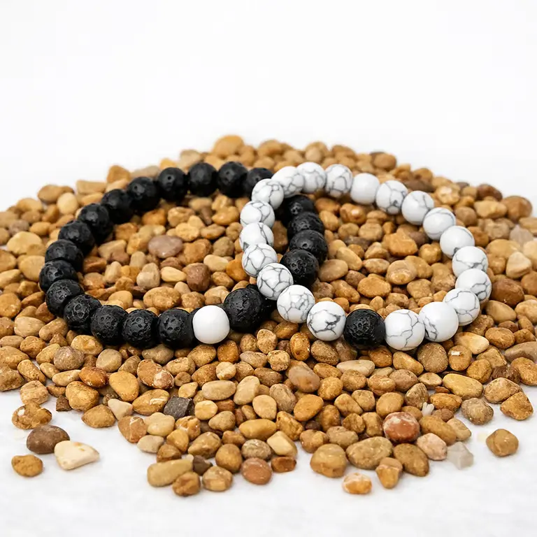 Yin & Yang Couples Bracelets Set (2 Pack)