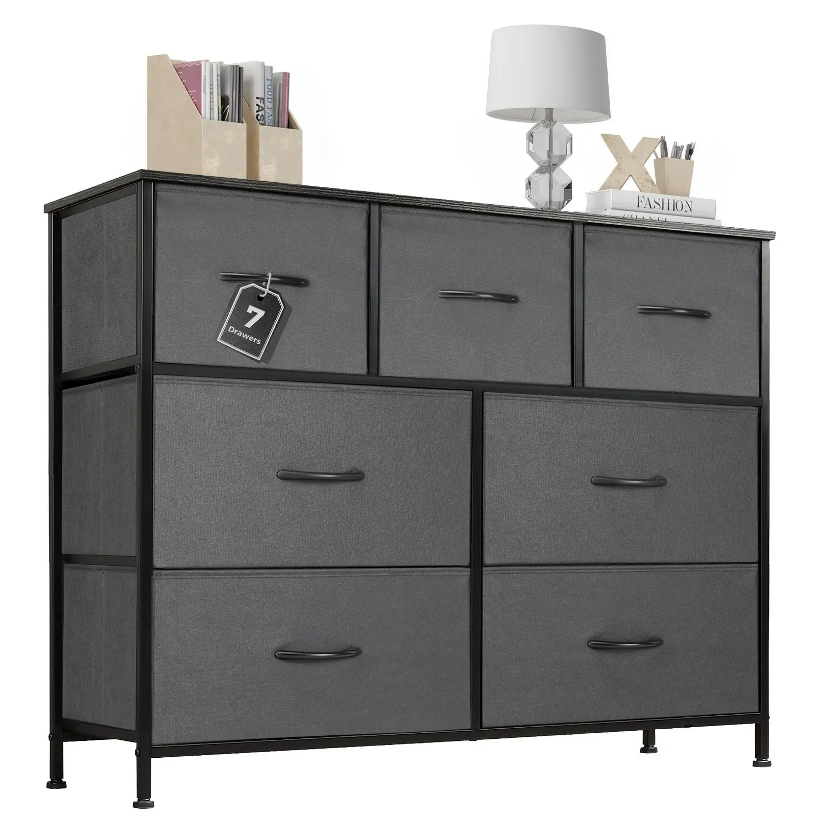Dresser TV Stand, Entertainment Center with Fabric Drawers, Media Console Table with Metal Frame and Wood Top for TV up to 45 inch - TikTok Shop Dresser TV Stand, Entertainment Center with Fabric Drawers, Media Console Table with Metal Frame and Wood Top for TV up to 45 inch - TikTok Shop