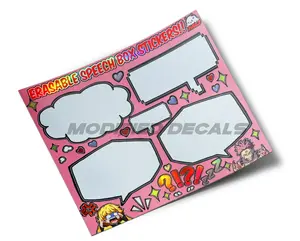 Erasable Speech Box Stickers Erasable Speech Box Stickers