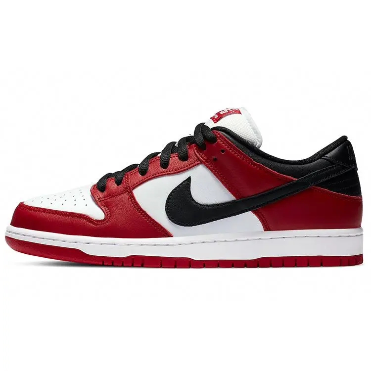 Nike Dunk SB Pro Chicago Low-Top Skate Shoes for Men and Women in Black, White, and Red Trending Shoes, House White Official Shoes to Get / Maison Mihara