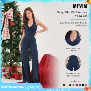 MFVIM Two-Piece Set Women's Solid Backless Camisole Tank Top & High Waisted Shorts Tracksuit Set Sleeveless Spaghetti Strap Crop Top & Skinny Shorts Ladies Sportswear for Indoor & Outdoor Wear Gymwear