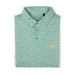 The Green Magnolias Polo - Green, Golf Polo Shirt, Masters Golf Polo Shirt, Men's Short Sleeve Polo, 3D All Over Print Shirt, Gift For Men