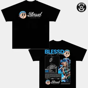 Blessd Blessd Siempre Blessd Album Tour 2026 T-Shirt, Latin Trap Reggaeton Graphic Tee, Urban Music Streetwear Shirt, Unisex Cotton Fan Merch Gift Tee