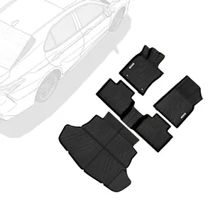 OEDRO Floor Mats & Cargo Mat Fit for 2025 Toyota Camry (Include Hybrid), 2025 Camry Floor Liners 1st & 2nd Row Car Mats