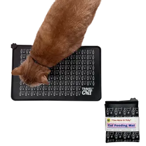 "The Nice & Tidy" Cat Food & Water Feeding Mat