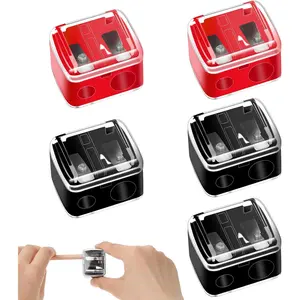5 Pack Lip Liner Sharpener Make up Pencil Sharpener Multi Colors Cosmetic Eyeliner Pencils Cosmetic Sharpeners Hand Pencil Sharpeners for Eyeliner Lip Liner Pencils
