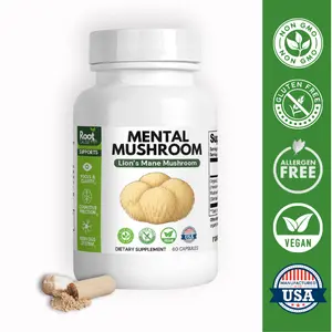 Root Cause Mental Mushroom | Focus, Memory & Nerve Support | Lions Mane Mushroom Supplement Healthcare Dietary