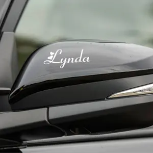Custom Car Sticker Decal Side Mirror Personalised Gift Sign Name