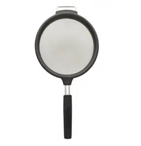 7-inch Stainless Steel Mesh Strainer in Black, Dishwasher Safe