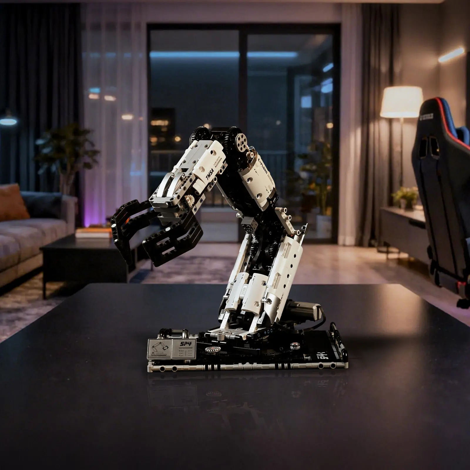 Ultimate Robot Claw Challenge, 1000+ PCS Programmable STEM Building Set with RC & APP Control, 360° Rotating Arm, DIY Engineering Toy, Cool Desk Build & Back to School Gift for Teen Boys