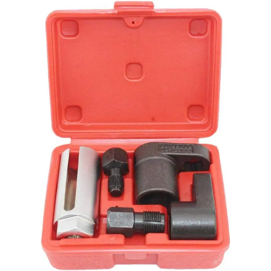 5 PCS Automotive O2 Oxygen Sensor Socket Set - Offset 02 Sensor Wrench Remover, Thread Chaser, Car Repair, Automotive Repair Essentials, Car Repair Tools, Automotive Repair Tools