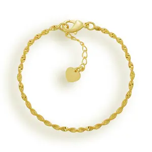 EVRY JEWELS Gold or Silver Plated Women's Waterproof Don't Get It Twisted Bracelet
