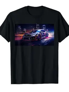 JDM Evening FK8 JDM Racing Car R Type Modification Drift Import Tee