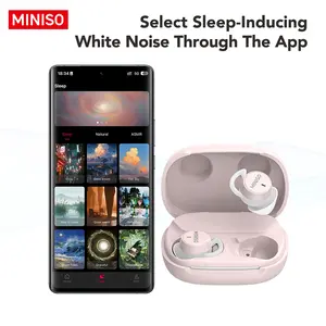 MINISO MS217 Mini Invisible Headphones Bluetooth 6.0 Headphones, Sleep Earbuds, Waterproof Wireless Earphones, Noise Cancelling In Ear Earbuds, Suitable for Office, Sports, Sleeping, Study and Audio Calls, Built in Microphone, Gaming Bluetooth Headphones