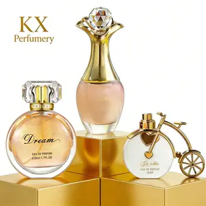 Deold Women's 3-Piece Luxury Gold Accent Design Fragrance Set, Premium EDP with Curated Scents, Long-Lasting Fresh Floral Fruity Scent for Daily Wear, Ideal Mother's Day Gift (Luxury-Inspired Fragrance Sets)