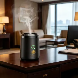 Electric Bakhoor Burner Portable USB Rechargeable Incense Burner, Arab Middle Eastern Home Fragrance Diffuser, Luxury Desktop Aroma Diffuser For Home Bedroom Office, Eid Ramadan Decor Muslim Prayer Accessories