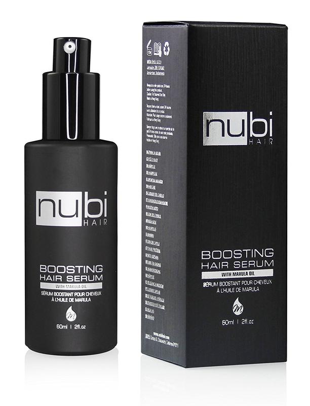 Nubi Marula Anti-Frizz Serum – Smoothing serum for dry hair repair, moisturizing, shine, and hydration with Vitamin E and Aloe Vera.