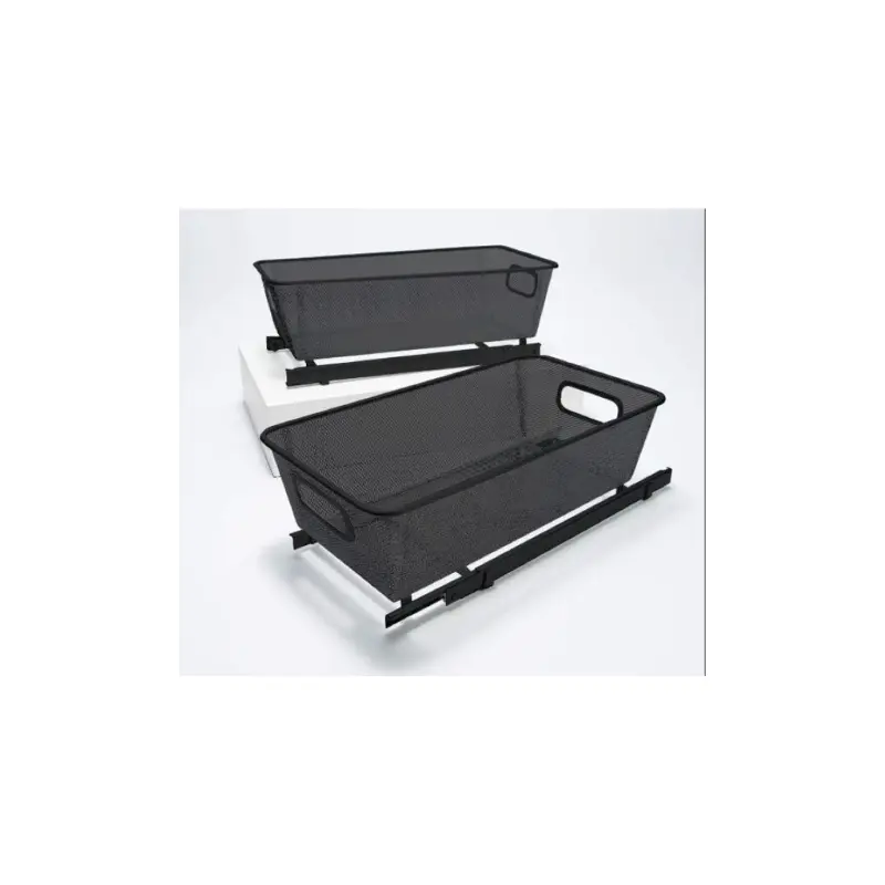 Origami Under-Cabinet Drawer with Basket Storage and Organizer Set of 2 - 17x9x5 Inches, Holds Up to 33 lbs