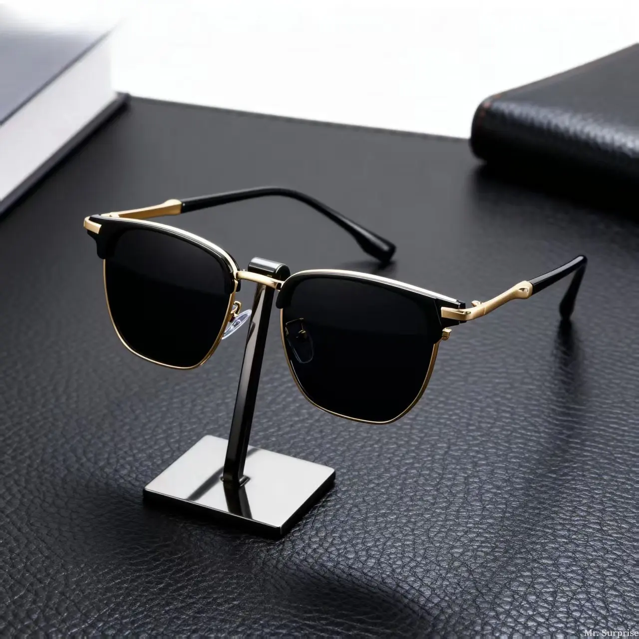Men's Sunglasses 4-Pack, Retro Half-Rim Brow Line Design, Polarised UV-Resistant Lenses, Premium Styling, Easy to Match Daily Outfits, Ideal for Driving & Outdoor Trips