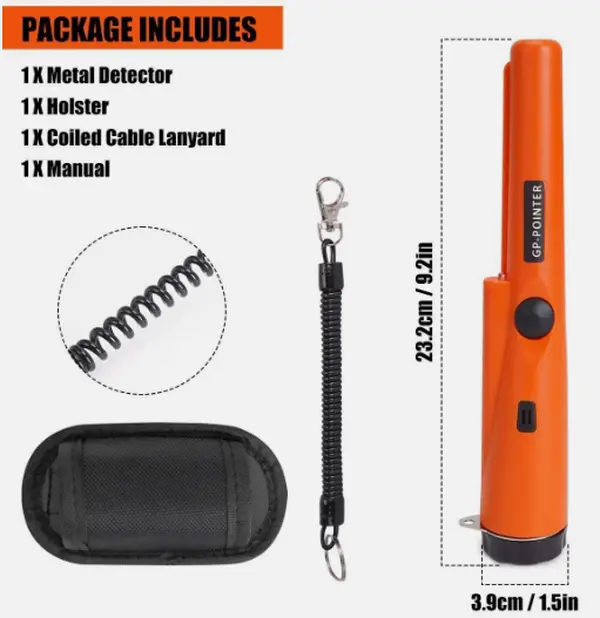 Handheld Metal Detector Pinpointer Probe - Waterproof, High Sensitivity, Compact Portable Size, Accurate Sensitive Testing, for Outdoor & Indoor Detection Tasks, Accurate Detection, Compact Design