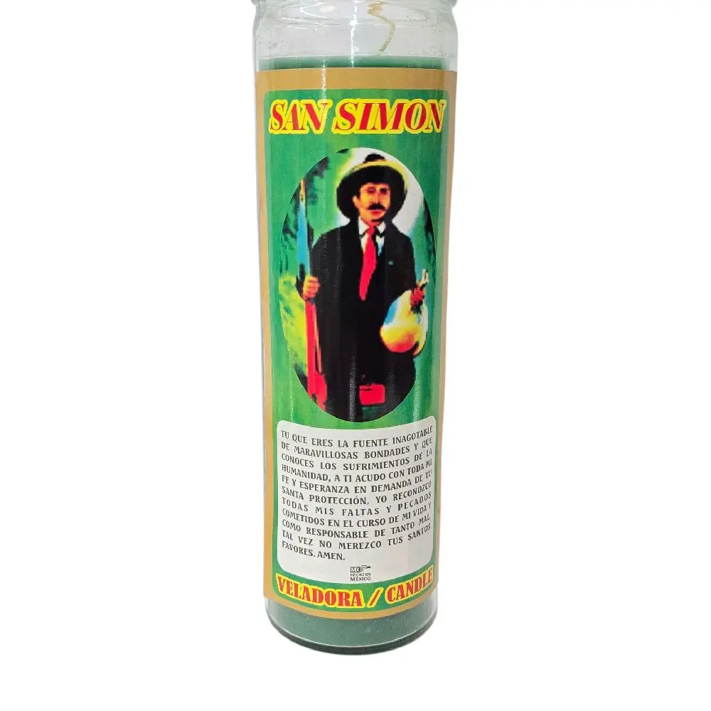 San Simon--=%2=- Candle=%2=-- Protection Abundance & Spiritual Justice Veladora--=%2=- Candle=%2=-- for Protection and Abundance--=%2=-=%2=-- candle prayer Candles Decor Light