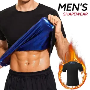Men Sauna Shirt - Heat Trapping Sweat Vest, Sauna Suit For Men, Compression Workout Sweat Suit for Gym, Workouts