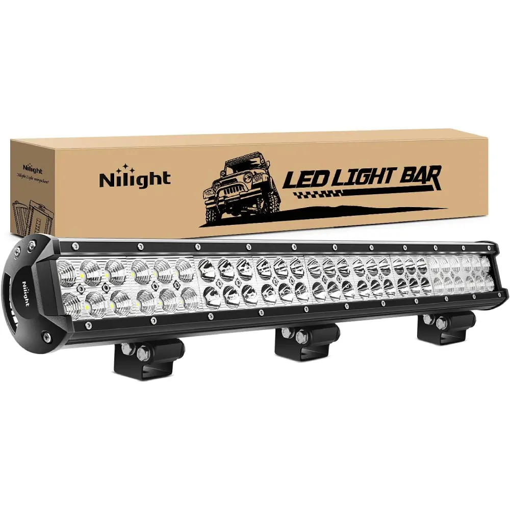 Nilight 25" 162W LED Light Bar, Flood-Spot Combo Waterproof Car Light, Off-Road Driving Accessory for SUV, Truck Cars, Cars Accessories