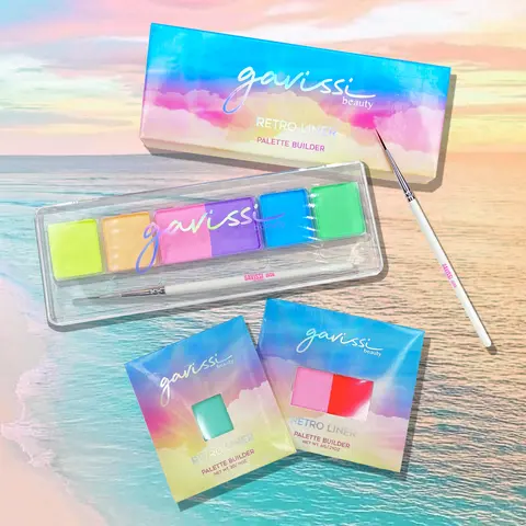 GRAPHIC LINER PALETTE BUILDER - CUSTOMIZE YOUR OWN PALETTE! MULTICOLOR WATER ACTIVATED EYELINER, SFX MAKEUP FACE AND BODY PAINT