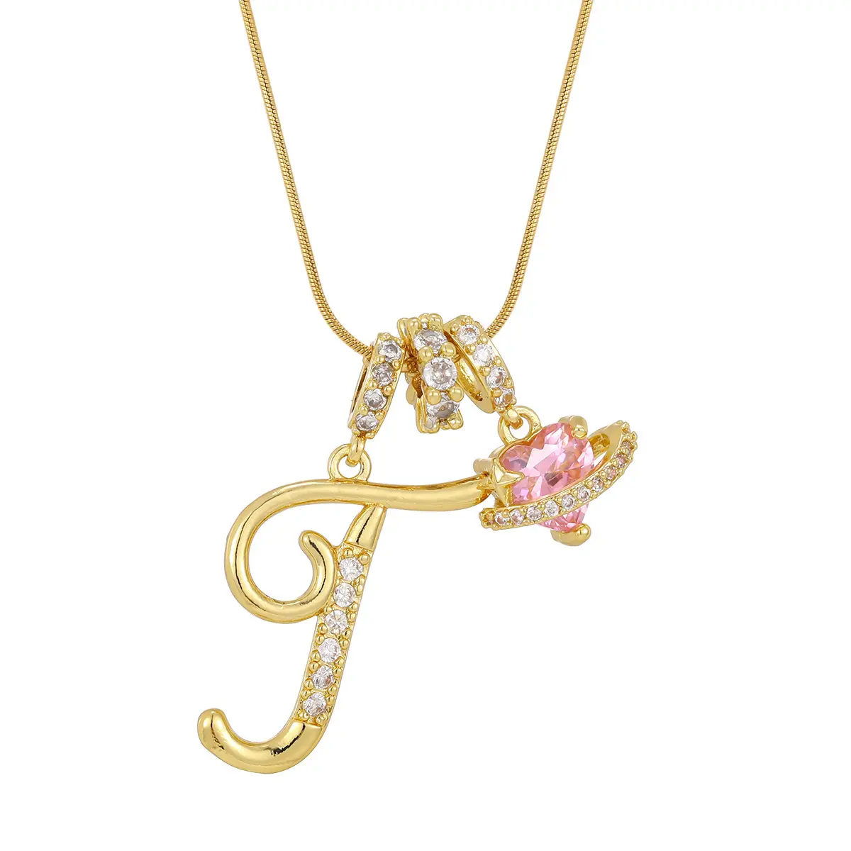 Gold I (Pendant -Snake Bone Chain)