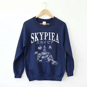1 Piece Skypiea Sweatshirt, Anime Manga Crewneck Pullover, Japanese Graphic Unisex Streetwear, Skypiea Arc Shirt, Gift for Anime Fans Otaku