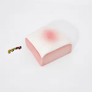 MHM Squishy Strawberry Cheese Mousse Cake Children's Day Gift Slow Bounce Stress Relief Toys
