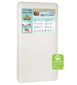 Kolcraft Pediatric 800 Extra Firm Ultra Deluxe Crib Mattress and Toddler Mattress, 80 Coil White