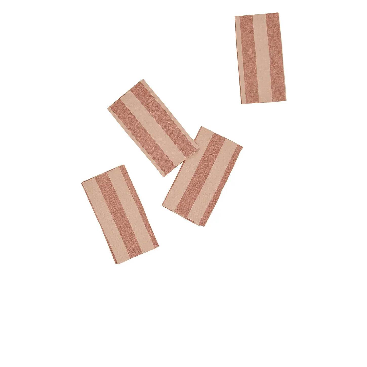 HAWKINS NEW YORK Essential Striped Dinner Napkin in Blush & Terracotta