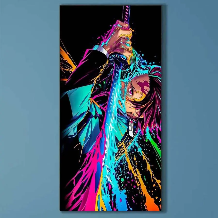 1 set DIY diamond painting kit, 5D diamond art kit, DIY decoration colorful, sword holding, characters. Mosaic, diamond art, DIY art home decoration.