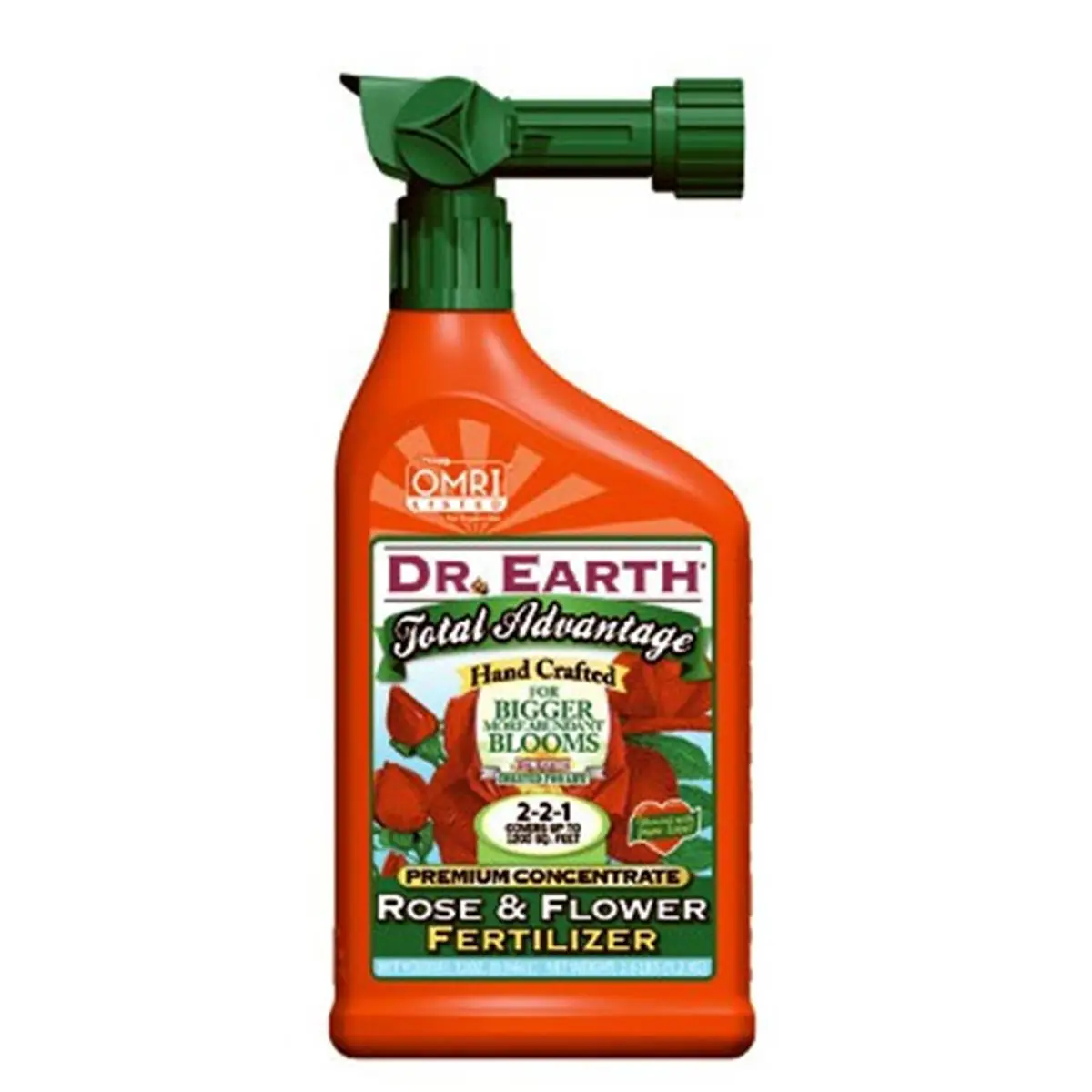 Dr. Earth Total Advantage Ready-to-Spray Garden Fertilizer, 32oz, Feeds Rose & Flower Plants, Promotes Blooms, Spray-Ready for Outdoor Garden Growers